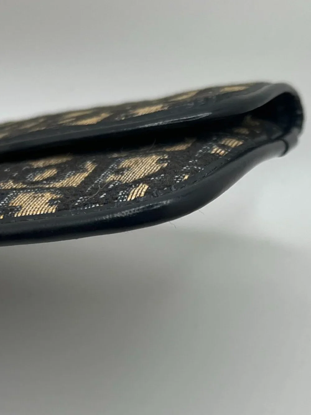 Vintage Christian Dior Navy Trotter Monogram Clutch - Picture 3 of 10